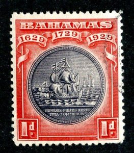 1930  Sc #85 used cv.$3.50 ( 811 Bahamas )