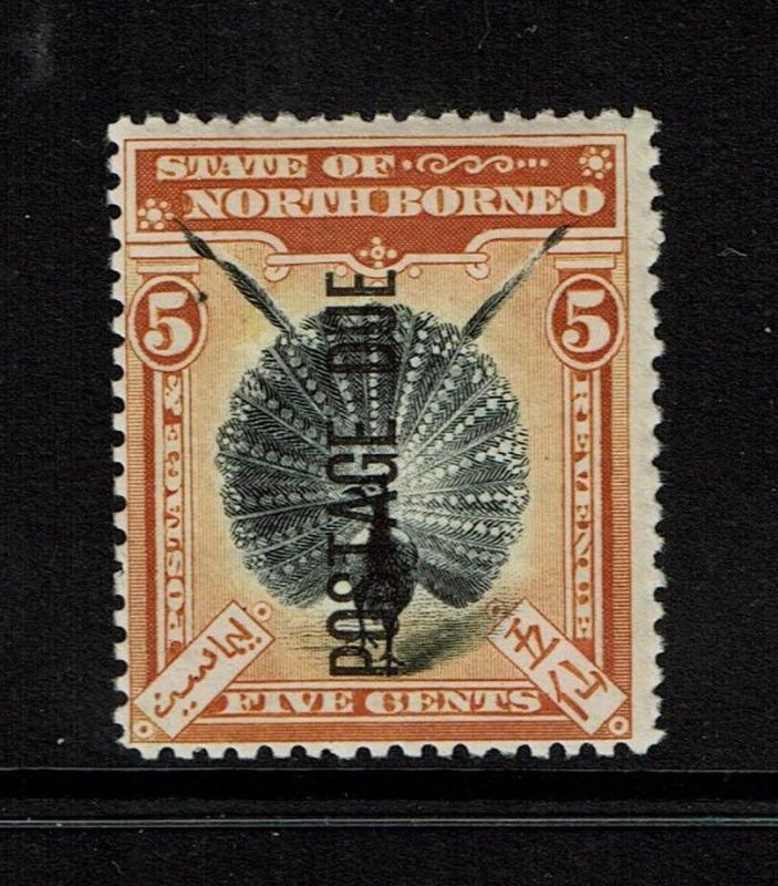 North Borneo SG# D17a, Mint Hinged, Hinge Remnant - S1406