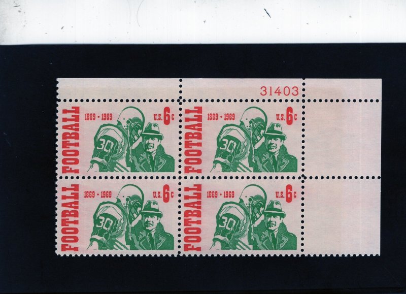 1382 College Football, MNH UR-PB/4 (#31403)