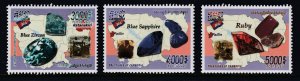 Cambodia - MNH - Gems/Minerals - Complete Set of 3