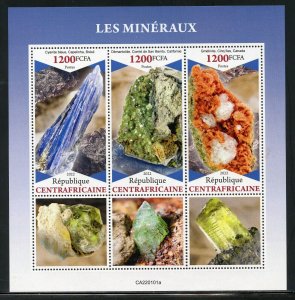 NIGER 2022 MINERALS SHEET MINT NEVER HINGED