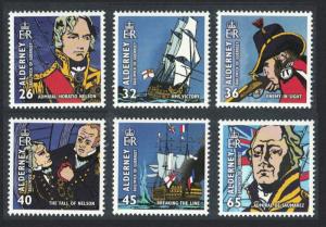 Alderney Bicentenary of the Battle of Trafalgar 6v SG#A253-58