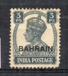 Bahrain 1942 Early Issue Fine Mint Hinged 3p. Optd NW-167098