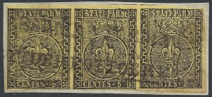 ITALY - STATES Parma: 1852 5c yellow in an superb - 2028