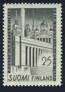 Finland 326, lightly hinged. Mi 438. Composite of Finnish Public Buildings, 1955