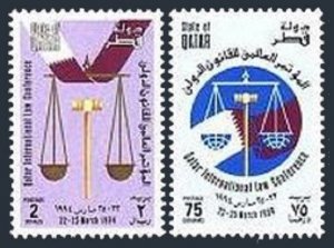 Qatar 846-847,MNH.Michel 1033-1034. Law Conference,1994.