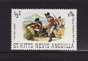 St Kitts-Nevis 245 MNH Military, Soldiers, East Yorks (B)