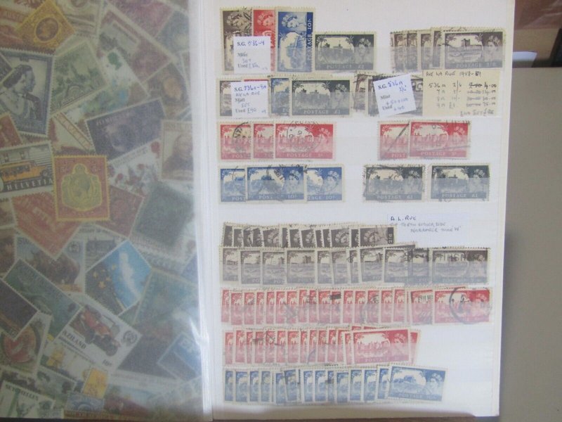 GREAT BRITAIN ELIZABETH II 1952-1990s Stockbook with a heavily dupl - 18242