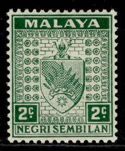 MALAYSIA - Negri Sembilan GV SG22, 2c green, M MINT. ORDINARY