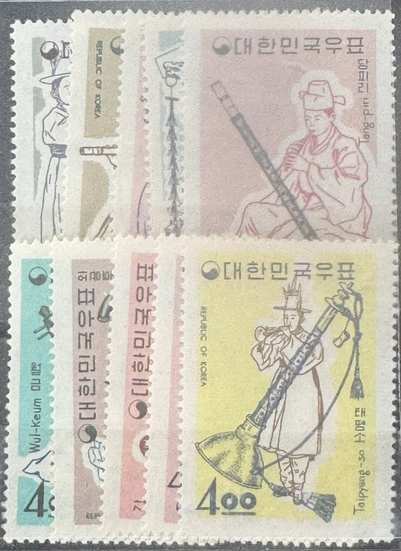DP Stamps Korea 1963 SC 417-426 MNH Set Music