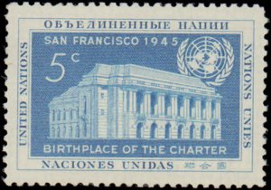 United Nations #12, Complete Set, 1952, Never Hinged