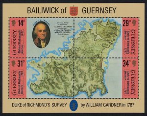 Guernsey Duke of Richmond MS 1987 MNH SG#MS393