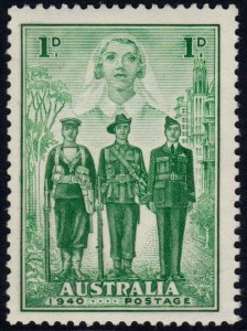 ✔️ AUSTRALIA 1940 - WWII NURSE AVIATOR SOLDIER - SC. 184  ** MNH $2.25 [ST004]