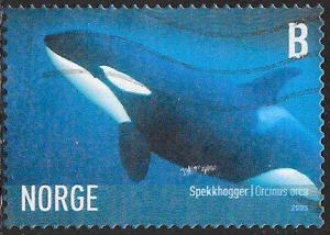 Norway 1440 Used - Marine Life - Killer Whale (‭Orcinus orca)