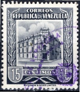 Venezuela 1955; Sc. # 663; Used Single Stamp
