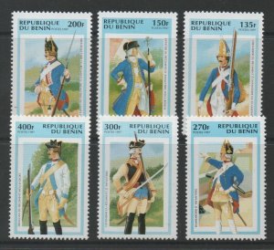 Thematic Stamps Others - BENIN 1997 UNIFORMS 6v 1459/64 mint