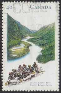 Canada #1324 1991 40c J. Cartier River USED-F-VF-H