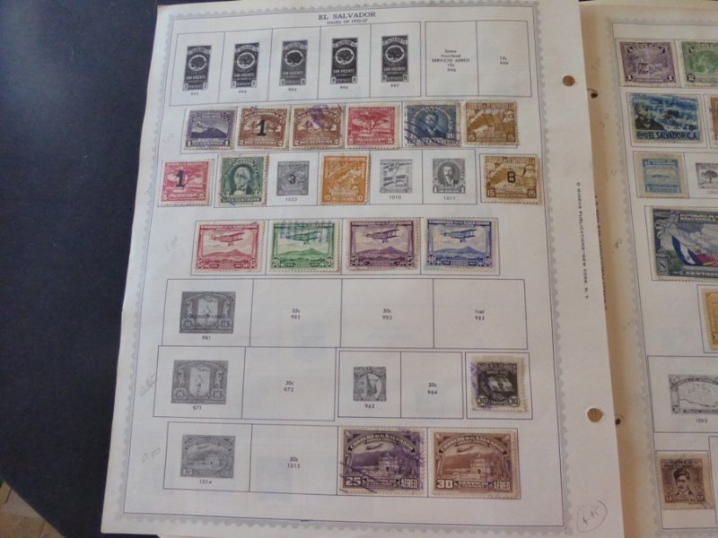 Salvador 1923-1963 Stamp Collection on Scott Album Pages