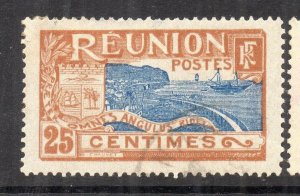 Reunion 1907 MAP TYPE Early Issue Fine Used 25c. NW-230862