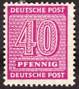 1945, Germany, West Saxony, 40pf, MH, Mi 136Y