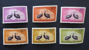 Guinea 1961.. - Birds ** MNH complete set of 6