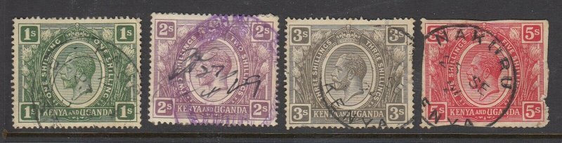 KUT, Kenya & Uganda 1922-27 Issue (mint/used) (2 scans)