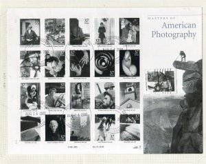 USA; 2000s COMPLETE FULL Special SHEET CTO but FULL GUM, American Photography