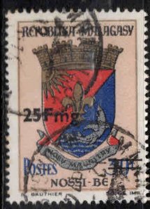 Madagascar Scott 503 Used coat of arms stamp