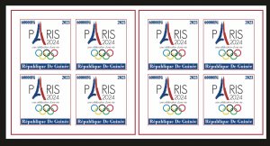 Stamps. Olympic Games in Paris 2024 1 sheet imperforated MNH** 2023 year NEW!!