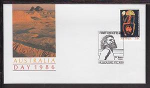 Australia Day 1986 U/A FDC BIN 23479