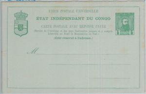74635 -  Independent Congo - POSTAL HISTORY - DOUBLE Stationery Card H & G # 12
