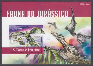 2015 Sao Tome and Principe 6202/B1093 Dinosaurs 10,00 €