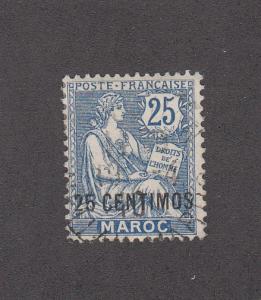 French Morocco Scott #18 Used