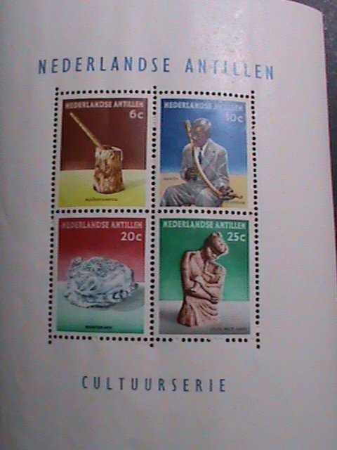 NEDERLAND ANTILLES-1962-SC#279a CULTURAL SCULPTURES-MNH S/S-VERY FINE