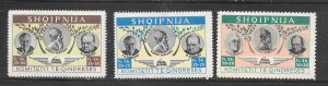 Albania # 1949 MNH Roosevelt, Kastrioti, Churchill unissued