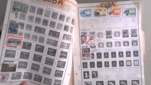 CUBA COLLECTION ON STOCK SHEET, MINT/USED