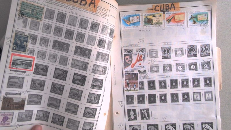 CUBA COLLECTION ON STOCK SHEET, MINT/USED