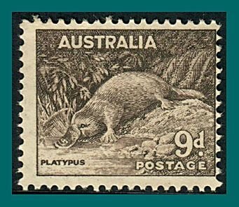 Australia 1943 Platypus, MNH  #174,SG191