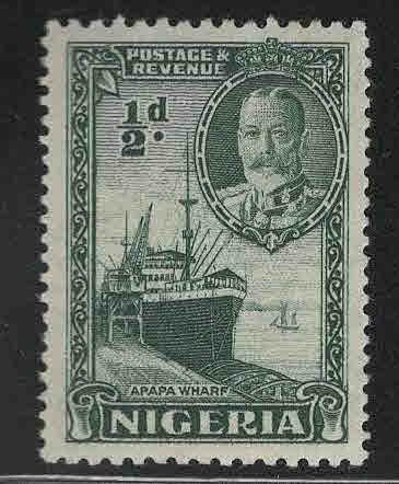 Nigeria Scott 38 MH* Cargo ship at warf