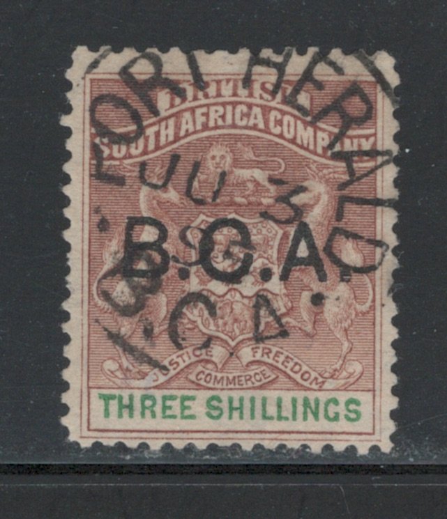 British Central Africa 1895 Overprint 3sh Scott # 10 U