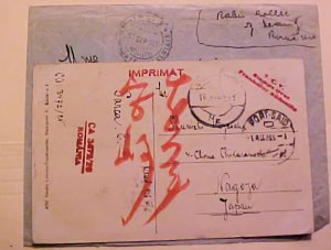 ROMANIA TO JAPAN 1926 FROM ARAD ALSO B/S S,RHODESI 1935 FROM LASII REGISTERED