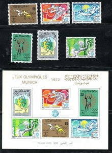 1972- Tunisia- Olympic Games - Munich, Germany 1972- MS+Complete set 6v.MNH** 