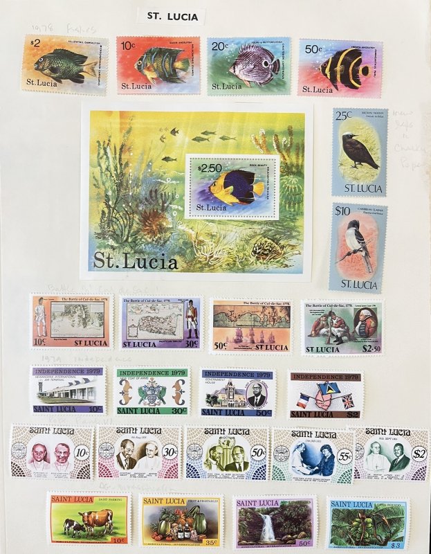 Pitcairn Islands St. Helena St.Lucia St. Kitts-Nevis Samoa MH To $10(220+MK5679