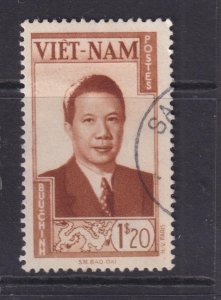 VIETNAM, 1951 BAO DAI 1$20 Brown, used.