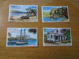 St Vincent   Grenadines   #  199-202   MNH   O/P  Specimen