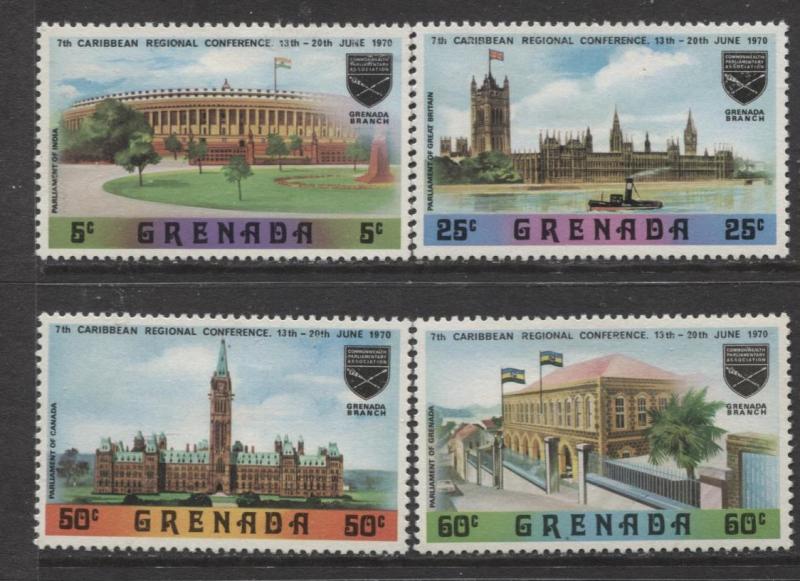 Grenada -Scott 362-65 -Carribean Conf.7th Issue -1970 -MLH-Set of 4 Stamps