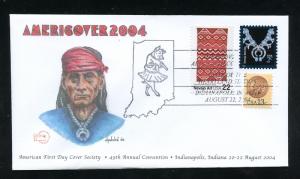 US 3750 Navajo Jewelry - AFDCS Cachet Americover 2004 Cvr