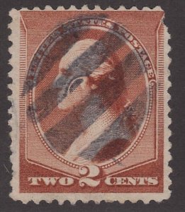 US Scott # 210 2c Washington Fancy Cancel SON