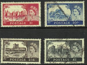 Great Britain 1955,  Elizabeth II - ‭ ‭Windsor VF-Used set # 309-312