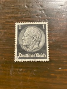 Germany SC 415 Used 1pf President Paul Von Hindenburg (5) - XF/superb